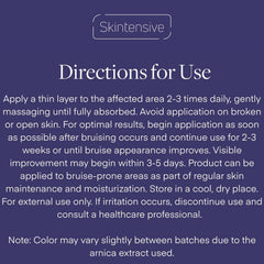 SKINTENSIVE cream rubbed into skin showing non-greasy finish and comfort