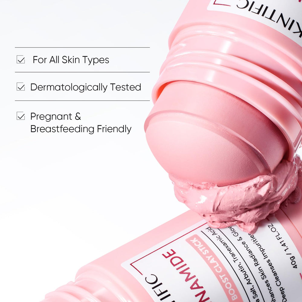 SKINTIFIC before and after skin area demonstrating pore-blurring and glow benefit