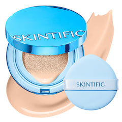 SKINTIFIC compact front view showing sleek packaging and travel convenience