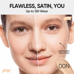 SKINTIFIC open cushion compact with applicator sponge ready for quick touch-ups