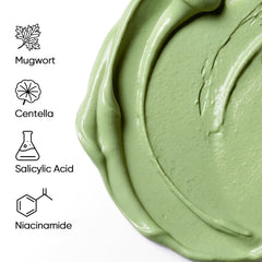 SKINTIFIC twist-up clay stick being applied for hygienic targeted treatment
