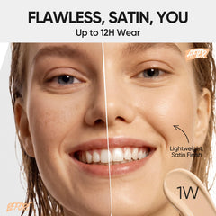 SKINTIFIC open cushion compact showing sponge applicator and product reservoir