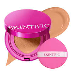 SKINTIFIC compact front view showing sleek case and shade, convenient for travel