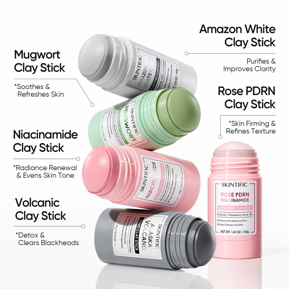 SKINTIFIC rinsing mask off to show gentle wash-off and glow