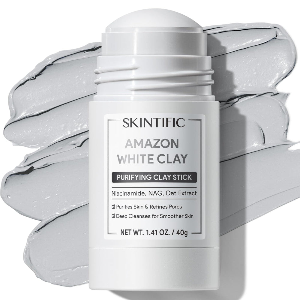 SKINTIFIC front packaging showing compact twist-up mask that avoids mess