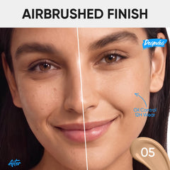 SKINTIFIC cushion open with puff showing ready-to-use applicator and neat cushion well
