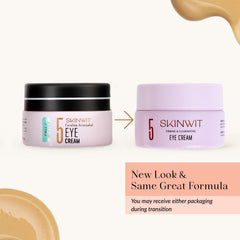 SKINWIT in a bathroom morning routine conveying refreshed bright eyes