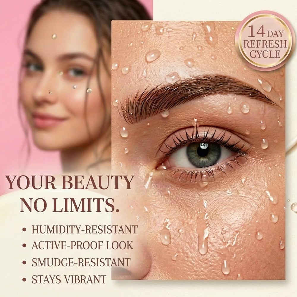 Sklight Coffee before and after lashes illustrating fuller, defined eye appearance