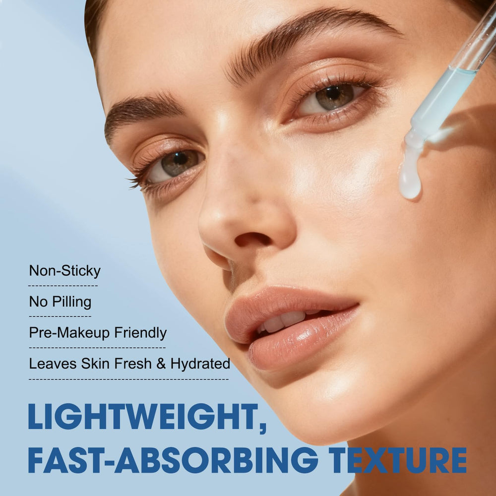 SKSOYT applying serum to face and neck for firmer, more even-looking skin