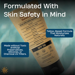 Sky and Sol sunscreen on beach bag representing reef-safe protection outdoors