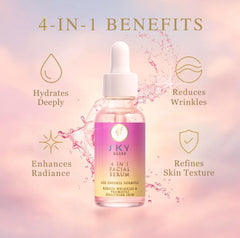 Sky Bliss serum on hand demonstrating hydration and quick absorption benefit