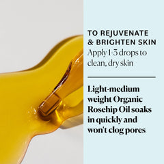 Sky Organics close-up of oil texture highlighting lightweight absorption