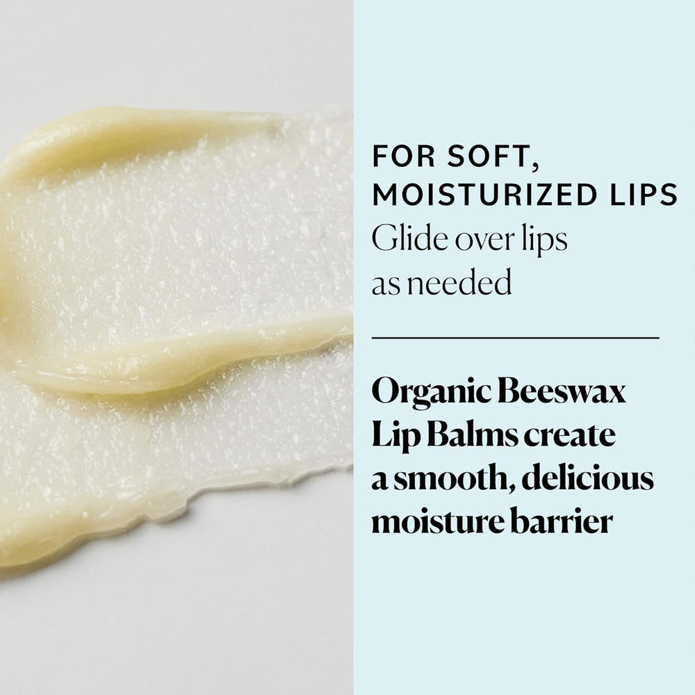 Sky Organics four tubes arranged to display each flavor and portability benefit
