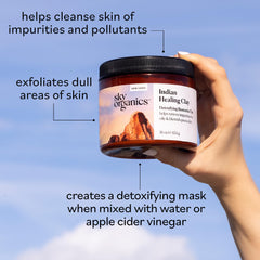 Sky Organics 16 oz jar beside hand illustrating scale and value benefit