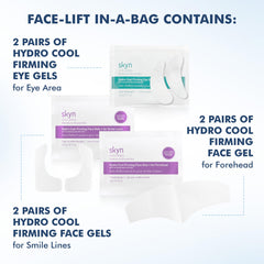 skyn ICELAND under-eye patch applied reducing puffiness visibly