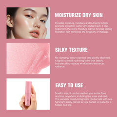 Skynest balm texture swatch close-up displaying silky glide and absorption