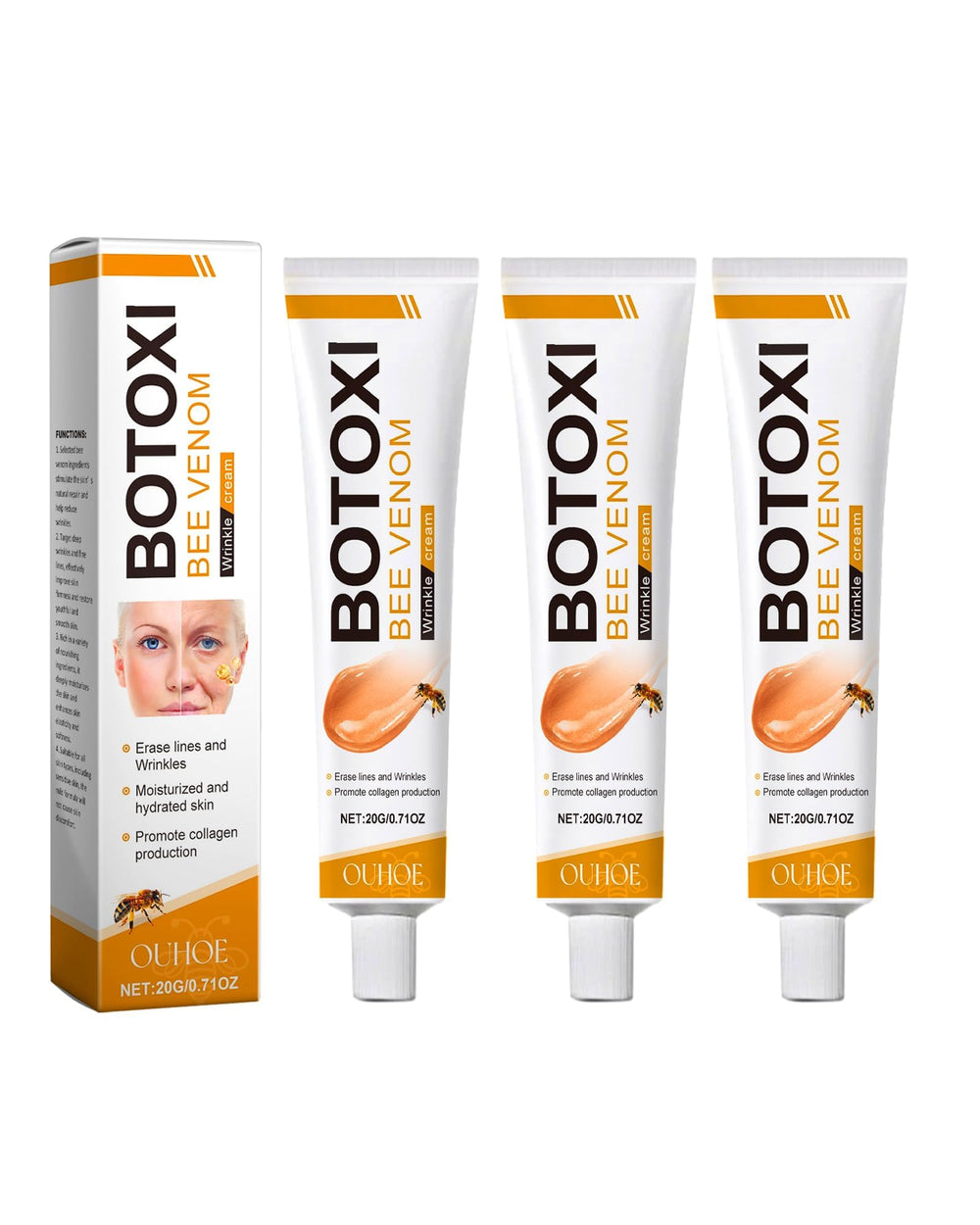 skyoyo BotoxCream front packaging showing product and benefit of firming