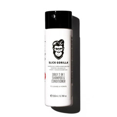 Slick Gorilla front bottle showing clean design and quick grooming benefit