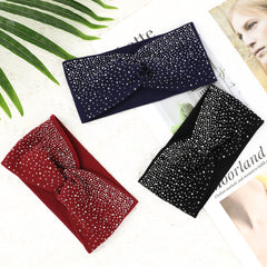 Folded Sliverdew headband showing 22x10cm size and easy storage benefit