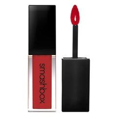 Smashbox flatlay with makeup tools showing professional application and neat results
