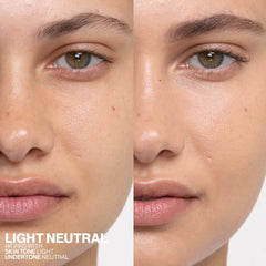 Smashbox texture close-up illustrating creamy dewy tint and smooth blendability benefit