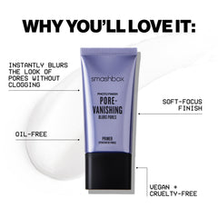 Smashbox primer beside foundation flatlay illustrating improved makeup longevity benefit