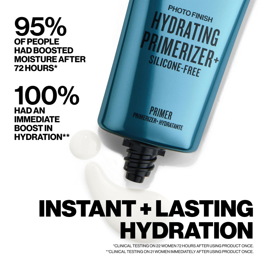 Close-up gel-cream texture of Smashbox primerizer demonstrating hydrating consistency