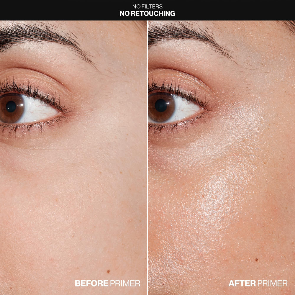 Smashbox primerizer open cap revealing pump and lightweight formula for quick use