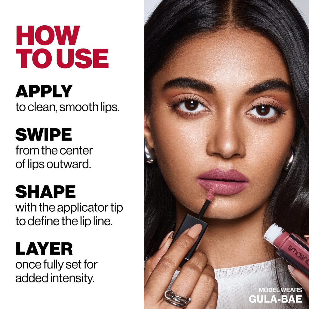 Smashbox closeup texture of formula highlighting velvety finish