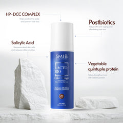 SMIB before and after hair comparison illustrating gradual darkening