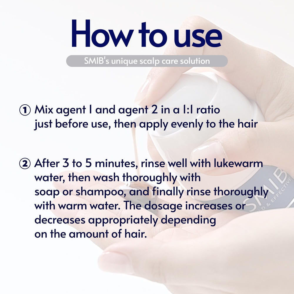 SMIB bottle held in hand for scale showing compact travel-friendly benefit