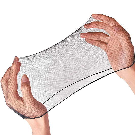 Smilco front packaging of 100 black hair nets showing quantity and color benefit