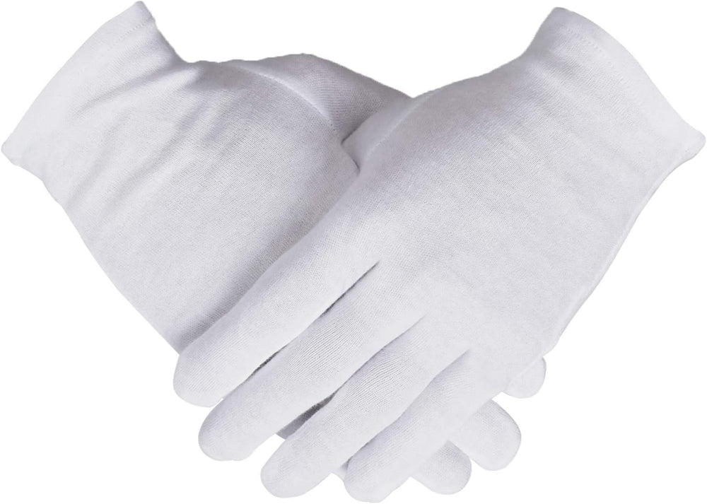 Smilco front packaging showing three pairs white cotton gloves and value pack