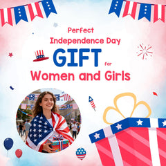 Smilelife hairband styled at a barbecue showing party-ready patriotic accent