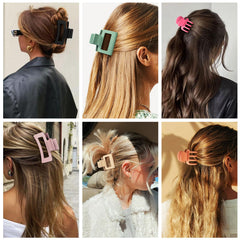 SMKSL half-up hairstyle using medium clip to create polished look