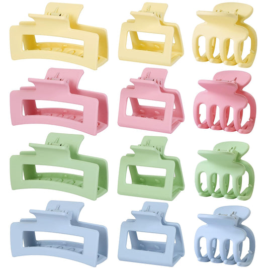 SMKSL front view of colorful 12-piece clip set showing variety and convenience