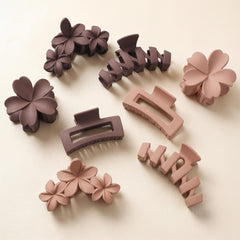 SMKSL front view of the neutral color clip set showing style and variety benefits