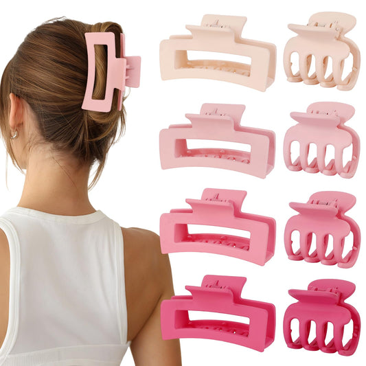 SMKSL front packaging of pink clip set showing colors and styles for easy outfit matching