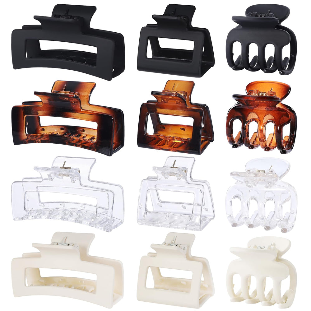 SMKSL front packaging showing full 12-piece transparent clip set for versatile styling