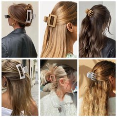 SMKSL clip worn in a half-up hairstyle offering polished, quick styling