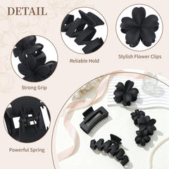SMKSL clip securing a thick ponytail demonstrating firm grip without flattening volume