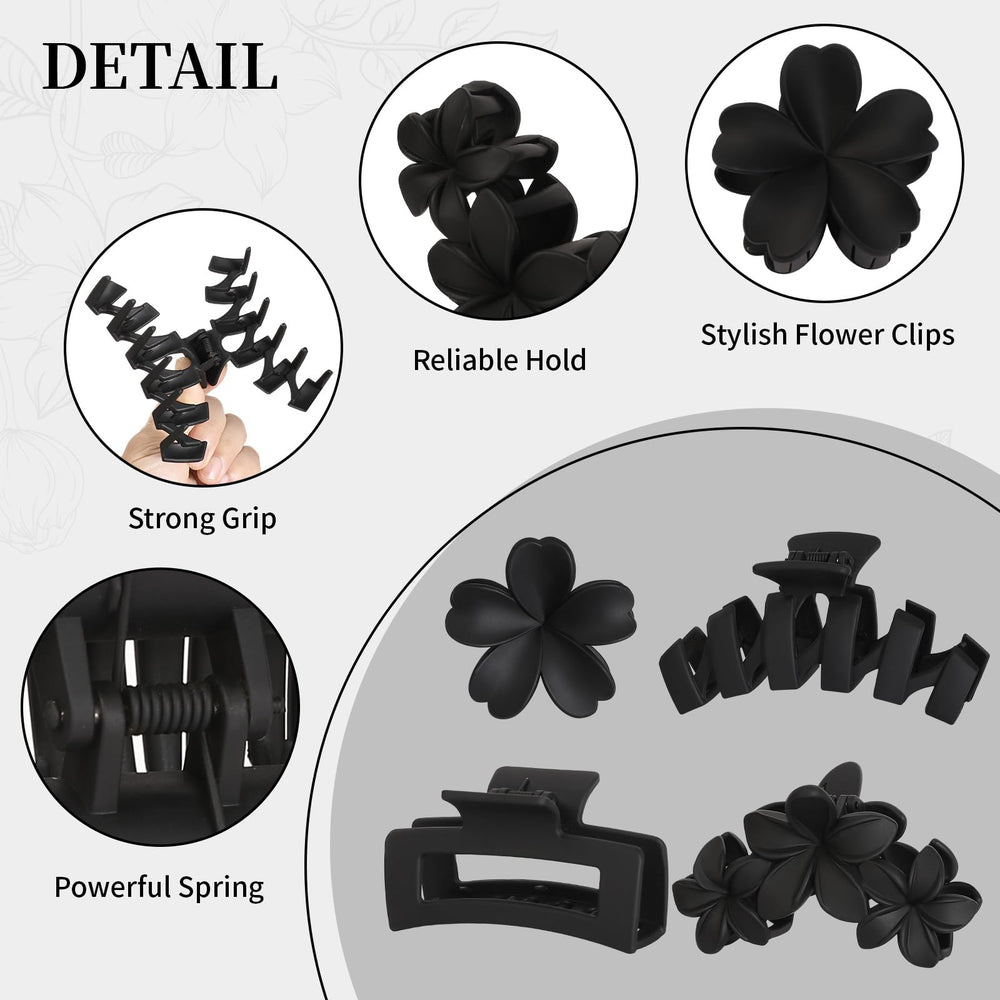 SMKSL clip holding full updo to illustrate firm hold for thick or curly hair