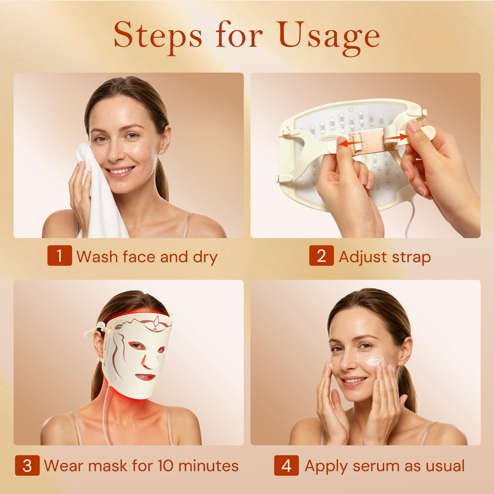 SMOOTHPRO mask in use on couch illustrating relaxation during 10 minute treatment