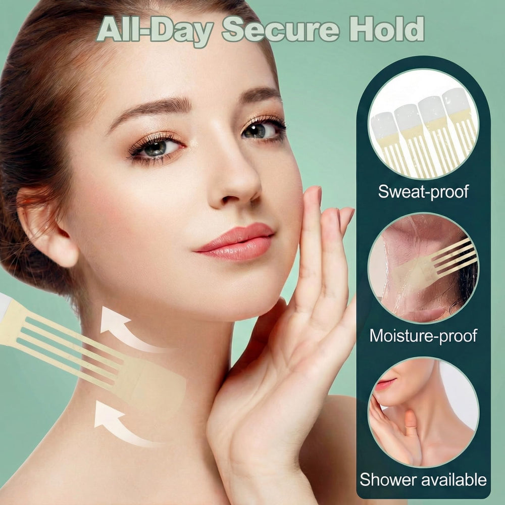 Snifflink application on jawline demonstrating instant profile refinement