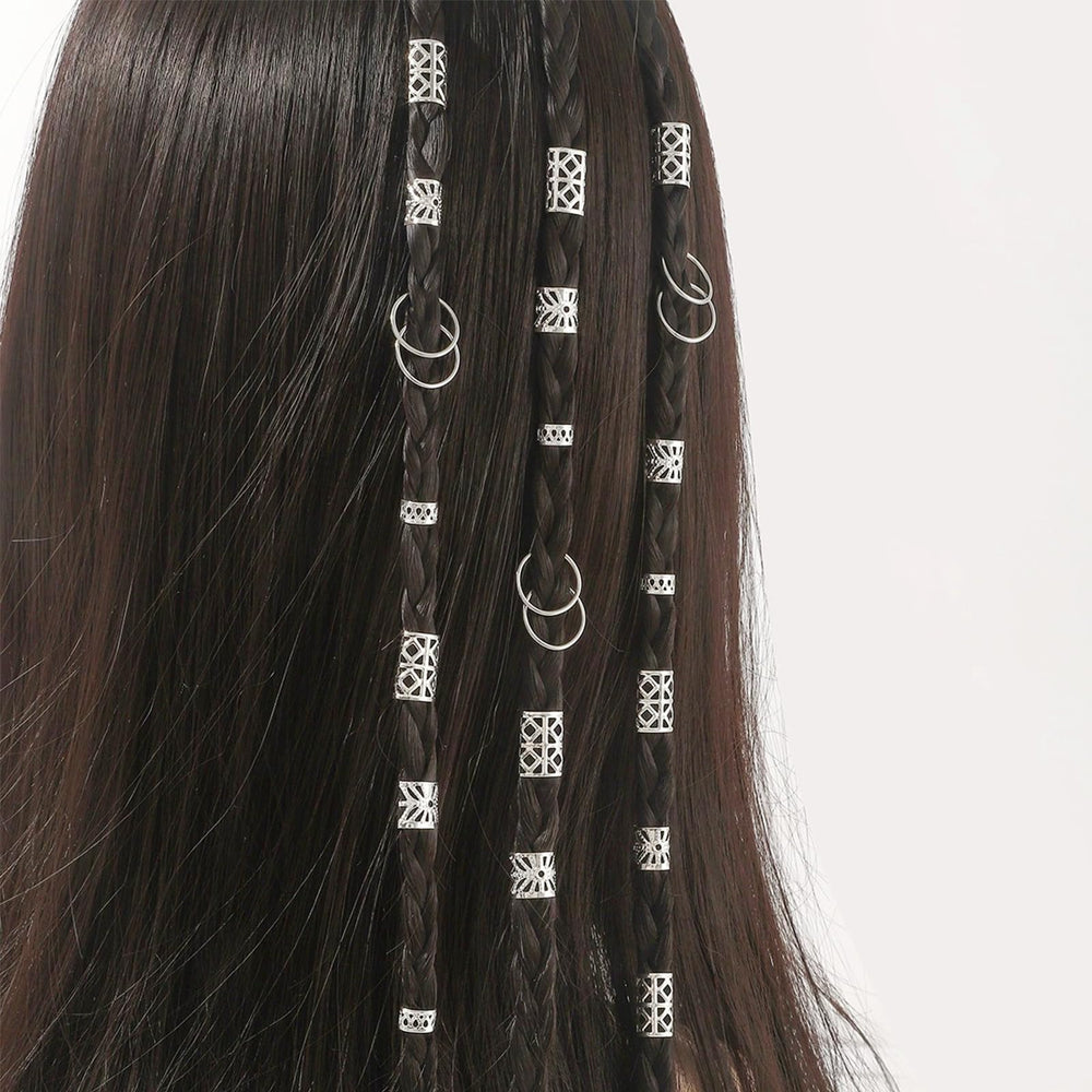 Snmzlc non-piercing clip attached to thick dreadlock for easy secure styling