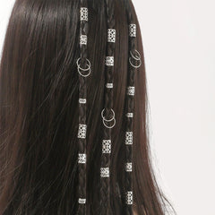 Snmzlc non-piercing clip attached to thick dreadlock for easy secure styling