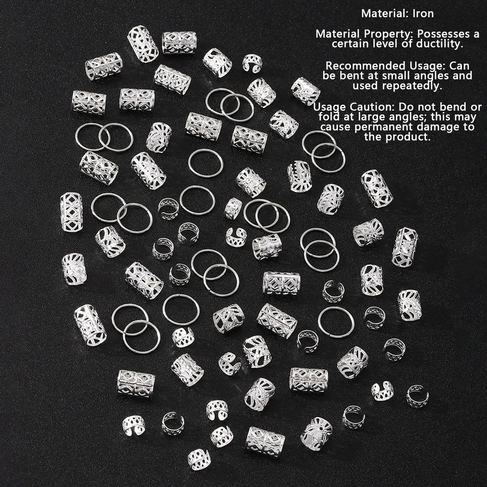 Snmzlc beads in braided hair illustrating styling options and instant metallic detail