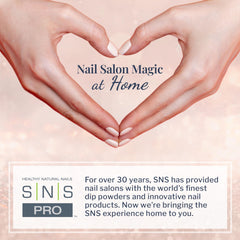 SNS Gel Top Coat in salon setting illustrating professional, low-odor use