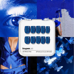 SnypeeLab kit contents spread with glue, tabs, file for quick application