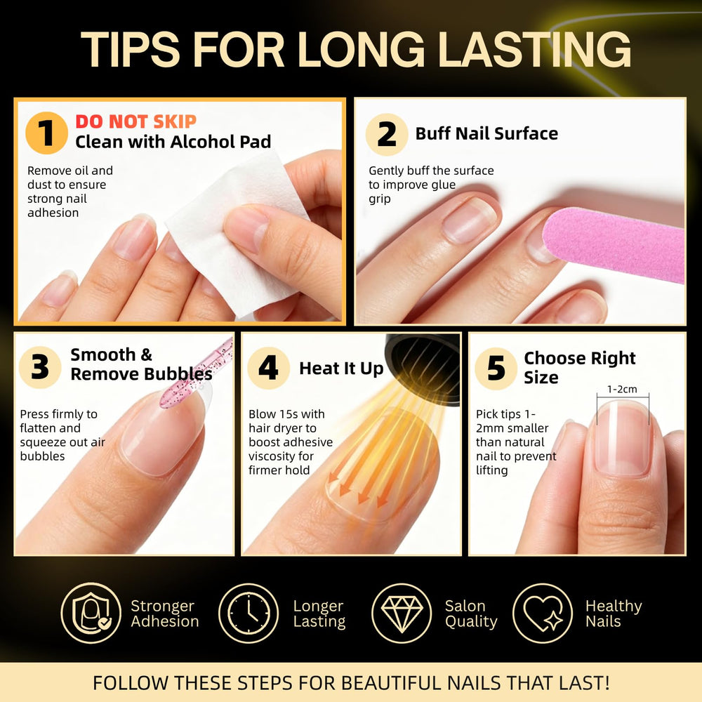 SnypeeLab sheet displaying 15 sizes of adhesive tabs for perfect fit